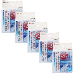 Towa Sangyo 24724 Clothespins CLR Clothespins 16 Pinch, Blue, Approx. 2.2 x 1.3 x 0.5 inches (5.5 x 3.4 x 1.2 cm), Set of 5