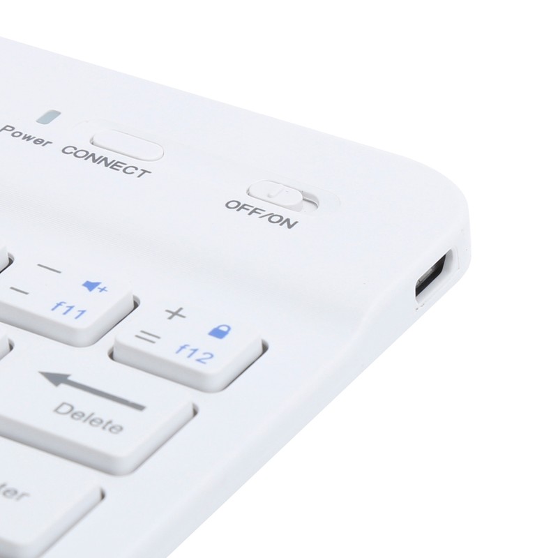 Mini Keyboard Bluetooth Portable 59 Keys Tablet Computer Supplies White