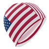 Dallonan Swimming Cap American Flag Unisex Adult Swim Cap Polyester