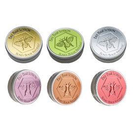 Honey House Naturals Large Bee Bar Solid Lotion Bar, Large (2 Oz), Set of 6 (Vanilla, Citrus, Hawaiian, Honey, Lavender, Natural)