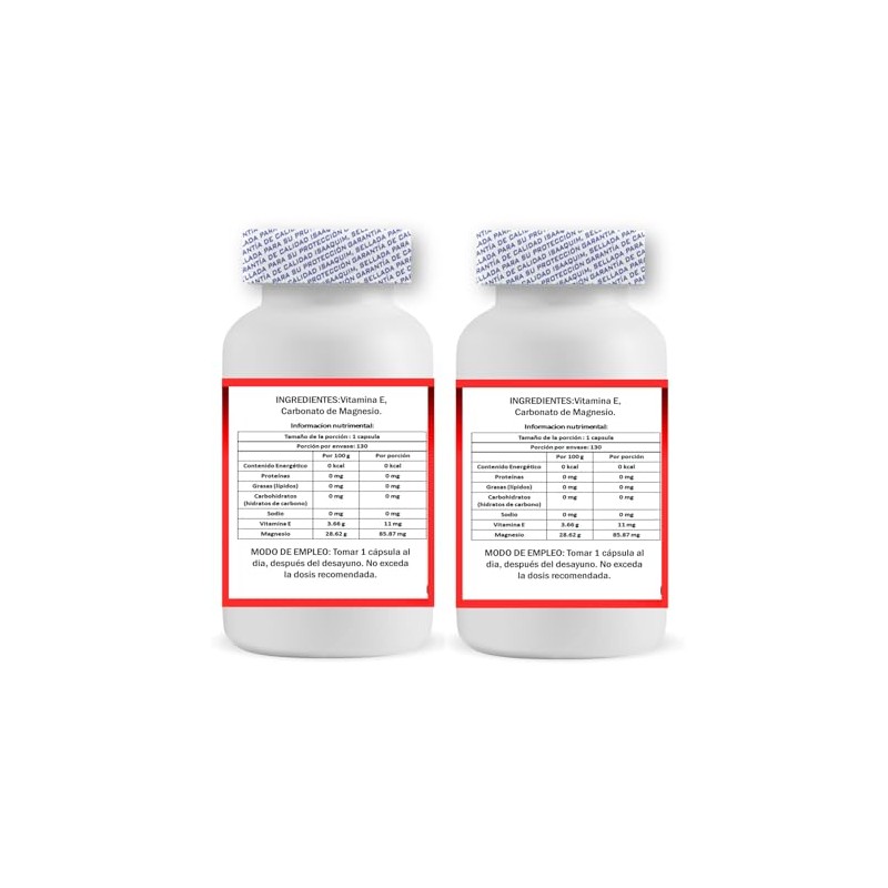 IsaaQuim | Pack 2 Frascos de Vitamina E 11 mg