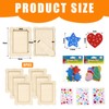 Set of 6 Wooden Photo Frame Craft Set, Wooden Picture