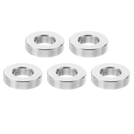 PATIKIL M6 Stainless Steel Spacers, 5 Pcs Metal Spacer Stainless Steel 6.2mm ID x 12mm OD x 3mm L Spacer Screw Standoff Round for 1/4" or M6 Screw Bolts