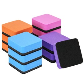 Magnetic Whiteboard Eraser,12 Pcs Mini Dry Erase Erasers,Whiteboard Eraser for Classroom, Home, and Office