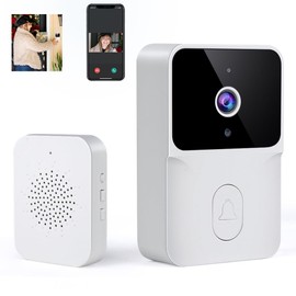 vantisan Timbre WiFi Inteligente, Video Timbre Inalámbrico, Tuya, Interfono de Voz Variable, Modo de Visión Nocturna, Audio Bidireccional, Almacenamiento en la Nube, Vigilancia en Tiempo Real