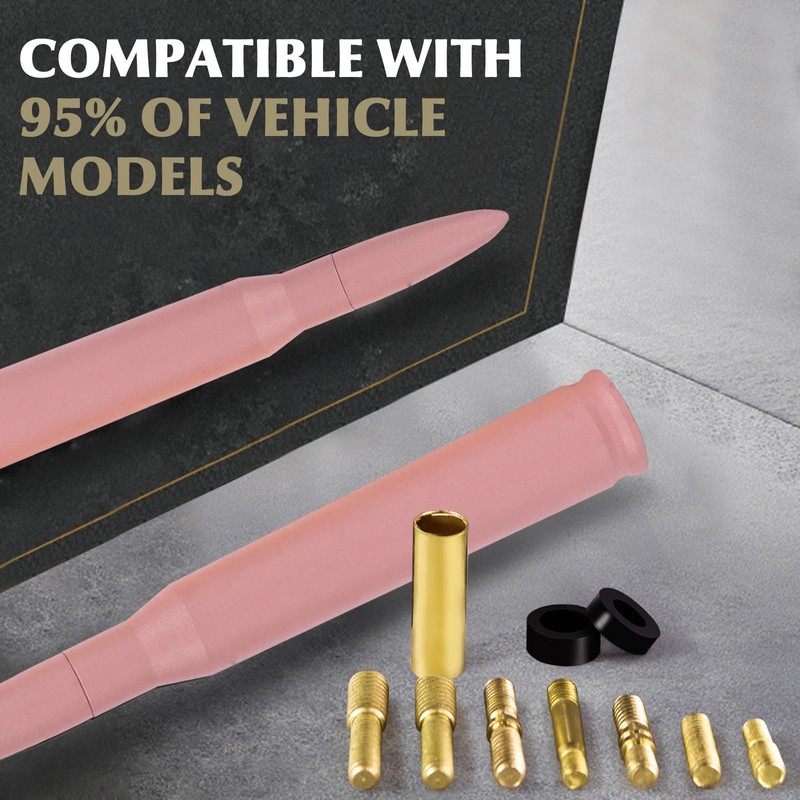 50 Cal Bullet Antenna Pink Bullet Antenna Truck Car Antenna