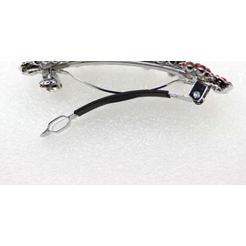 Faship Gorgeous Aqua Crystal Flower Barrette Clip