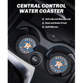 2PCS Car Cup Holder Coaster,Auto Cup Holder Insert Coaster for San Francisco Giants Baseball Fans, Non-Slip Car Drink Holder Mat, Interior Accessories, SF Giants