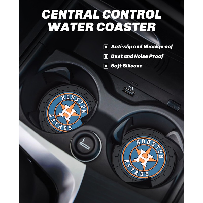 2PCS Car Cup Holder Coaster,Auto Cup Holder Insert Coaster for