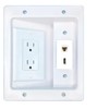 RiteAV CAT6 HDMI Recessed Wall Plate Cable Concealer Management Kit