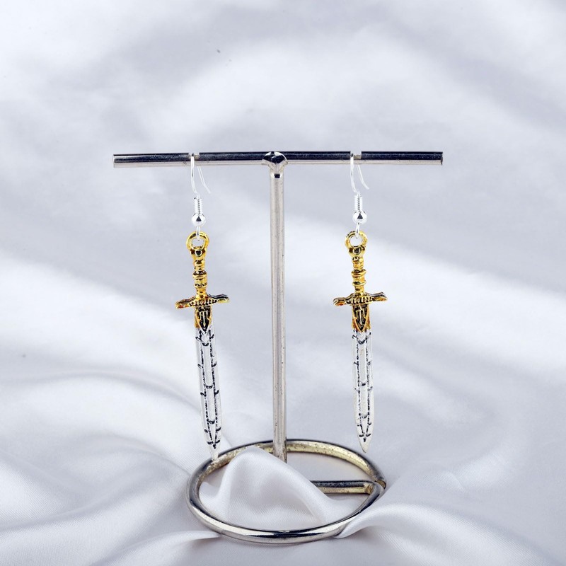 BEKECH Percy Movie Inspired Necklace Percy Fans Jewelry Sword Key