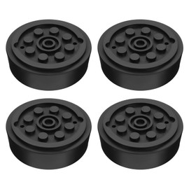 OTOTEC 4pcs 52mm Horizontal Hydraulic Car Jack Rubber Block Trolley Jack Rubber Suitable for Most Cars Rubber Jack Pad Jack Stand Pad Black