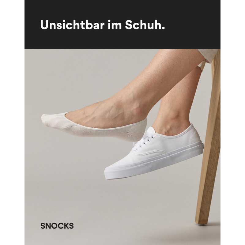 Snocks Low-Cut Socks for Men and Women (6 x Pairs),