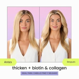 HASK, Thicken + Biotin & Collagen, Acondicionador con Biotina y Colágeno para Cabello Fino, Desenreda y Fortalece, 473 ML
