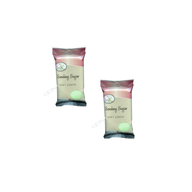 Ck Products Soft Green Sanding Sugar - 16Oz, 2 Pack
