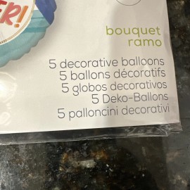 Anagram Get Well Soon Balloons Foil Man Woman Colorful Bouquet 5 Jumbo Standard