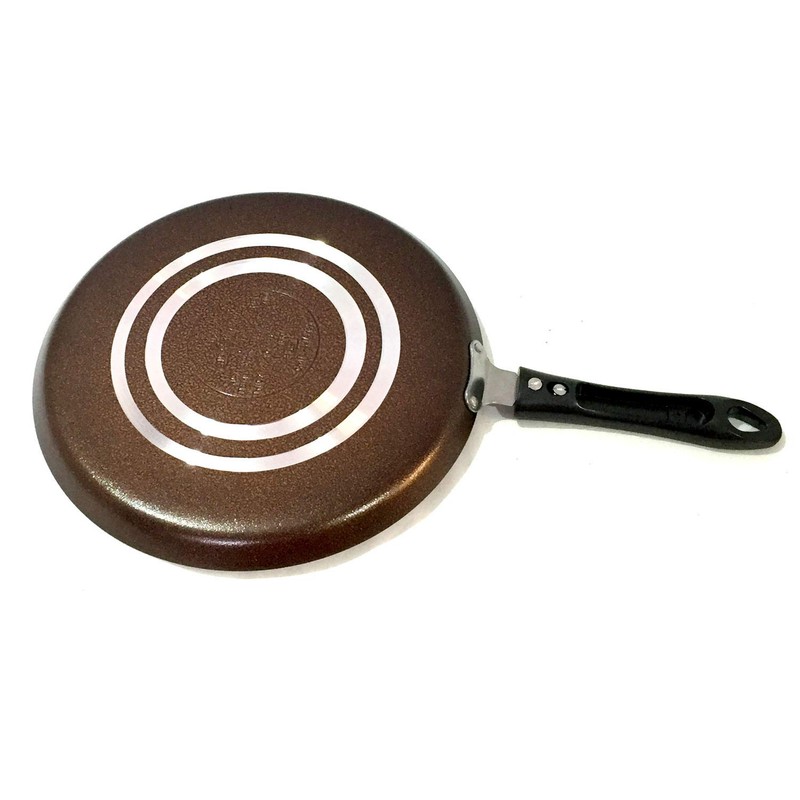 YADNESH Non-Stick Dosa Tawa Crepe Pan, 10-Inch, Metal, Bakelite Handle,