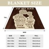 Gifts for Dad from Son, to My Dad Blanket 50x60