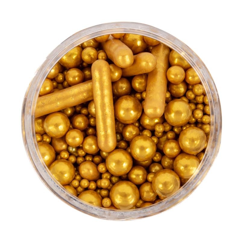 Sprinks Bubble and Bounce Sprinkles 75 g, Matte Gold