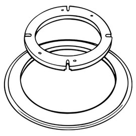 Dometic 385310139 Universal Toilet Mounting Kit - White