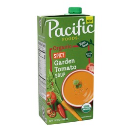 Pacific Foods Organic Spicy Garden Tomato Soup, 32 oz Carton