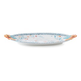 Fitz and Floyd Gracie Floral Serving Platter, 19 Inch