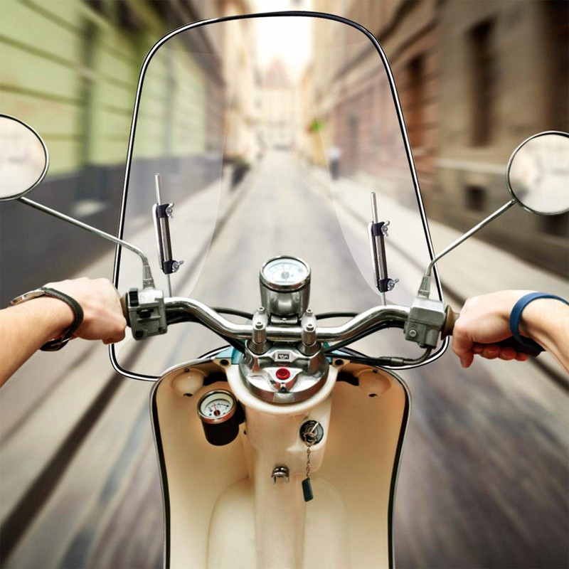 chlius Motorcycle Universal Windshield, Motorcycle Spoiler, Wind Shield Windscreen for