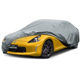Kayme Heavy Duty Car Cover Custom Fit Nissan 350Z 370Z Roadster/Coupe NISMO（2003-2025） Waterproof All Weather for Automobiles, Full Car Cover - Sun, Rain & UV Protection