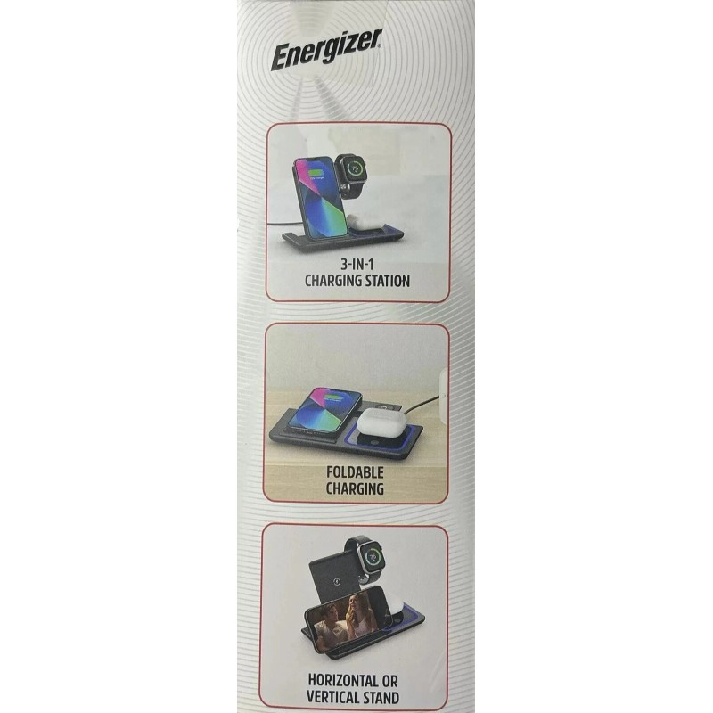 Universal, For Apple Energizer 3-in-1 Wireless Fast Charging Station "QI