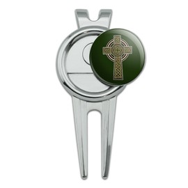 GRAPHICS & MORE Celtic Christian Cross Irish Ireland Golf Divot Repair Tool and Ball Marker