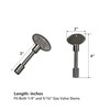 Skyflame Universal Gas Valve Key Fits 1/4" and 5/16" Gas