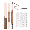 Eyebrow Pencil Waterproof & Sweatproof with Dual-Ended Design for Precise