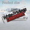 White Priviledge Edition Emblem, Car Exterior Emblems Badge 3D Sticker