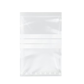 100 Premium Ziplock Bags, 40 x 60 mm, Transparent, Resealable Zip Poly Bags, Plastic Bags with 3 Labelling Fields for Food, Small Parts, Waterproof