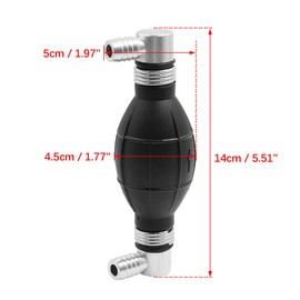 X AUTOHAUX 12mm Vacuum Petrol Oil Fuel Line Pump Hand Primer Bulb for Car Boat