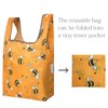 Bowbear Fun & Foldable Small JoliBag Reusable Shopping Bag, Bees