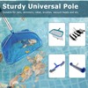 Greeily Pool Extension Pole, 3-11.8Ft Pool Poles for Cleaning Heavy