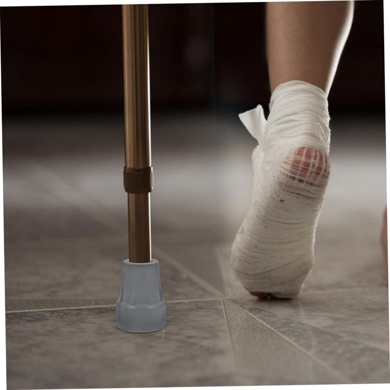 ORFOFE 4pcs Rubber Cane Tips for Diameter Walking Sticks Nonslip