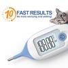 Pet Thermometer, Friendly Short Probe,Comfort Flexible,10-Sec Reading, Rectal Thermometer for