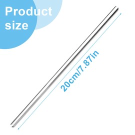 AEIOPRS 8 x Glass Stirring Sticks Can Be Used on Both Sides Heat Resistant for Scientific Chemistry Laboratory for Stirring Hot and Cold Drinks (20 cm)