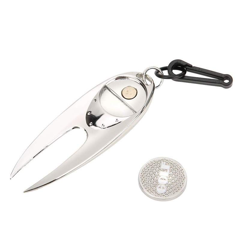 Golf Divot Tool All Metal Magnetic Ball Marker Divot Tool