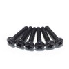 Imperial guitar pickup screws 6-32UNF in Black round head USA
