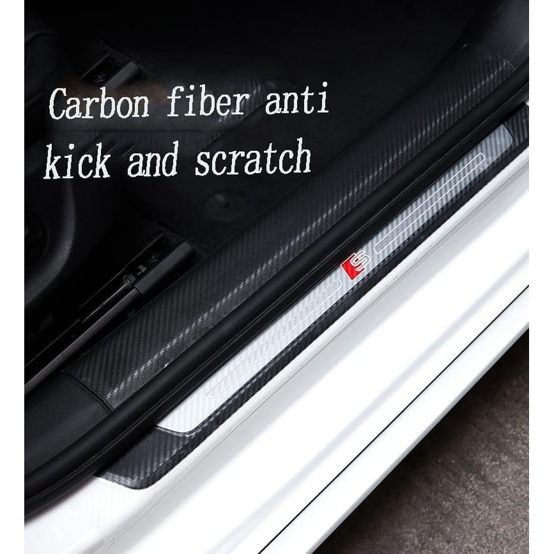 STR-Rear Bumper Protector Guard Scratch Cover Protector Paint Threshold Guard,Front