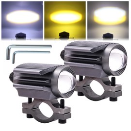 Ygmylandbb LED Motorcycle Fog Light, Auxiliary Light, Motorcycle Headlight, Spotlight, Work Light, Headlight, Work Light, Headlight, Headlight, Work Light, Daylight, 12 V - 24 V, Super Bright,