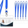 WILLIZTER Clear ID Badge Holder with Lanyard Water Proof Horizontal