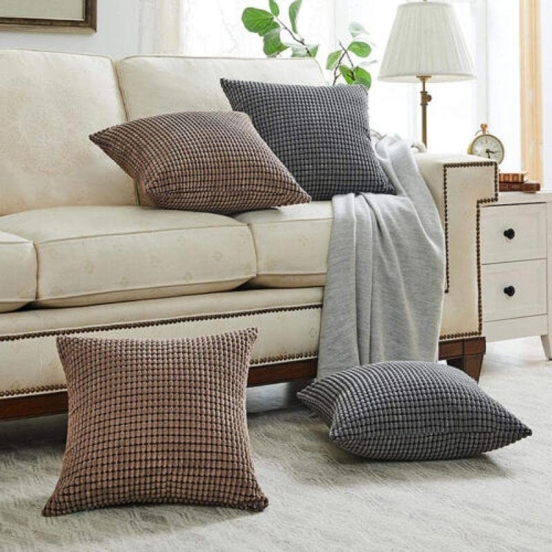 45x45 Plain Solid Colour Cushion Cover Decorative Pillow Case Home,
