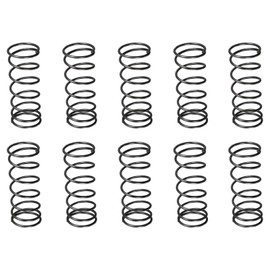 DTGN 1.2x16x40mm(DxODxL) Compression Spring - 10Pack - Good for Machinery - Spring Steel Extension Spring - Black