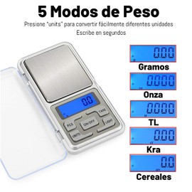 Báscula Digital, Balanza de Bolsillo Portátil, Mini Cocina Bascula con Pantalla LCD, sensor de precisión, resistente y ligera, para Alimentación, Oro, Joyería y Más(500 * 0.1g)