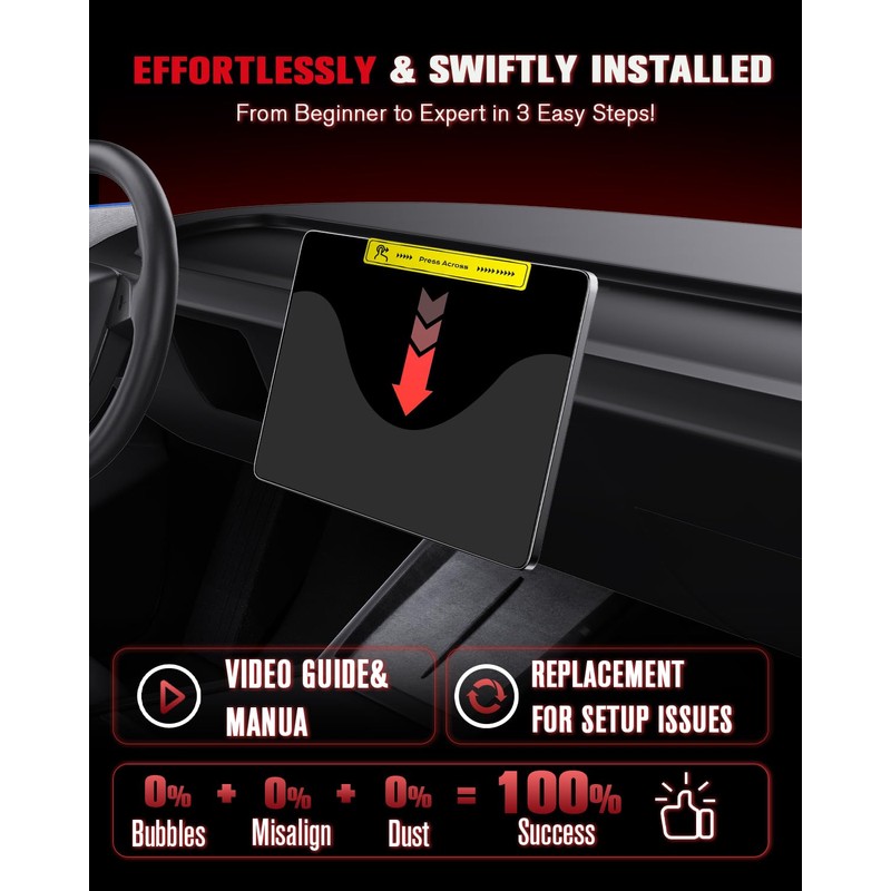ASZSK For 2022~2024 Nissan Frontier (S/SV/Pro-X/Pro-4X) Glossy Screen Protector -