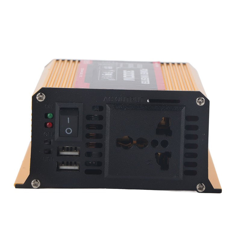 Car Inverter 3000W Dual USB Auto Power Converter Modified Sine